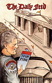 194 Newsreel Cover Art: Metermaid Bill C. tickets cars