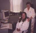 Edna Nicholson, RN (standing) and assistant Audrey Wren have exposed the 'bare bones' facts on Max.